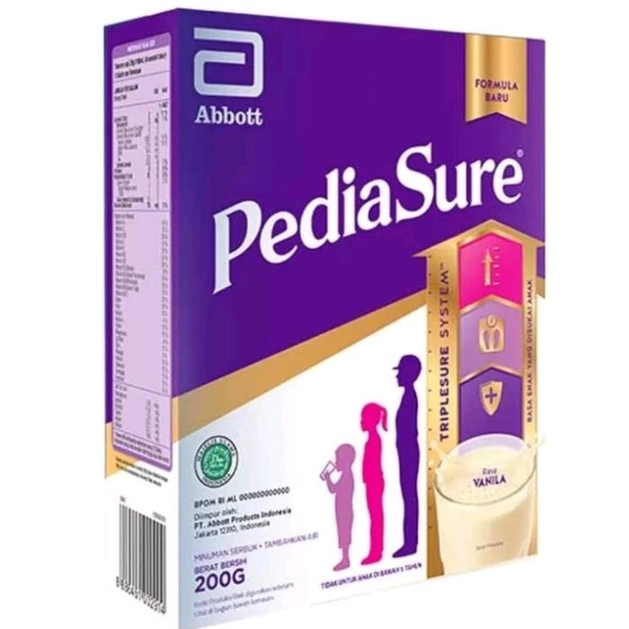 

PEDIASURE SUSU PENGGANTI MAKANAN ANAK VANILLA 200 GR - NUTRISI LENGKAP UNTUK TUMBUH KEMBANG ANAK,