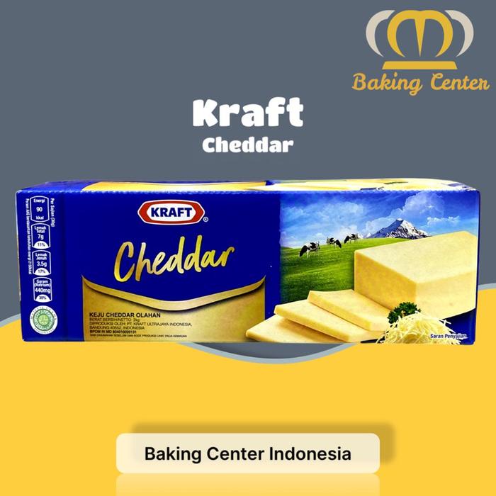 

KEJU KRAFT CHEDDAR 2KG KEJU CHEDDAR OLAHAN TERLARIS