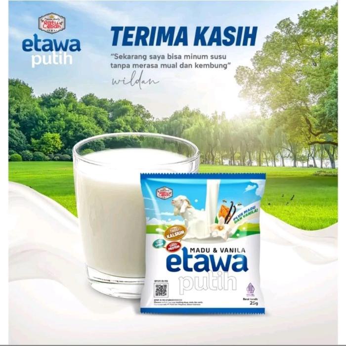 

SUSU KAMBING ETAWA RATU LEBAH MADU JAHE MADU VANILLA ISI 10 SACHET TERBARU