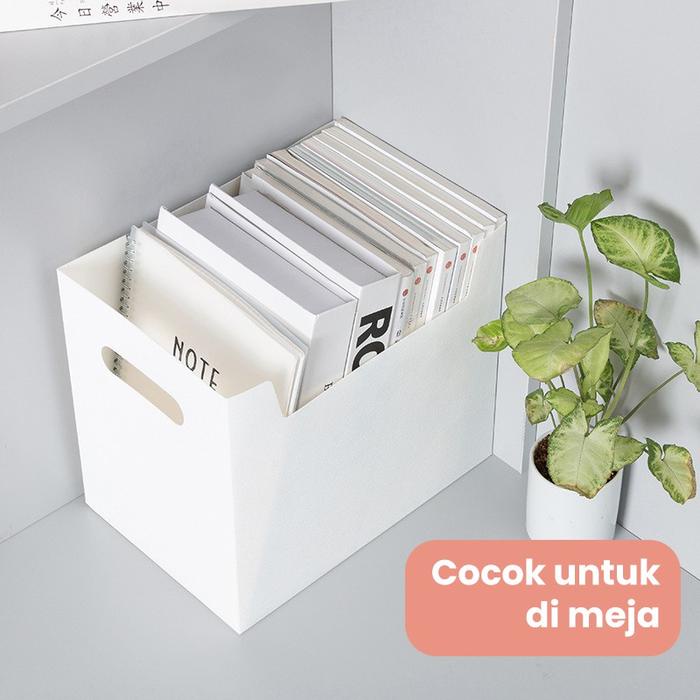 

arlit Foldable Detop orage Buku Alat Tulis Rak Buku Meja ationary Tempat Penyimpanan Baju Container