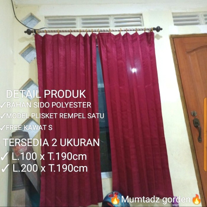 murah- gorden sido plisket polos/gorden polos plisket/gorden plisket murah