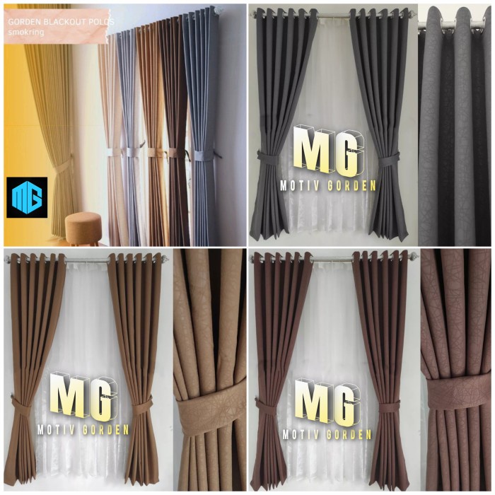 murah- Gorden Blackout polos premium/ gorden polos gorden jendela minimalis