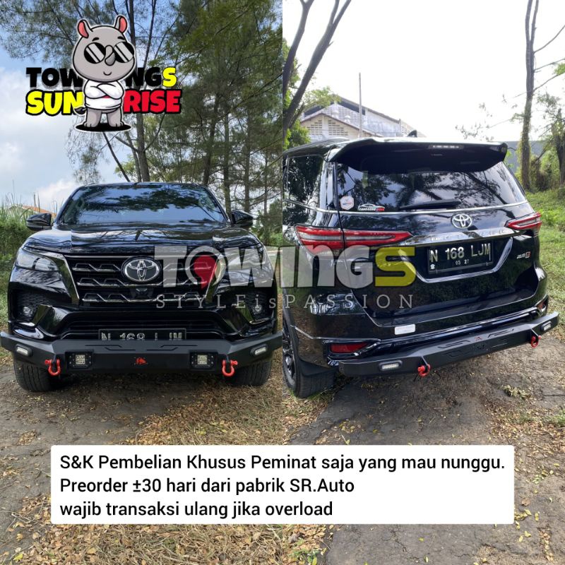 New Towing Fortuner Pelindung Bemper kijang Innova 2014 2015 Innova Reborn Veloz Pajero Sport Avanza