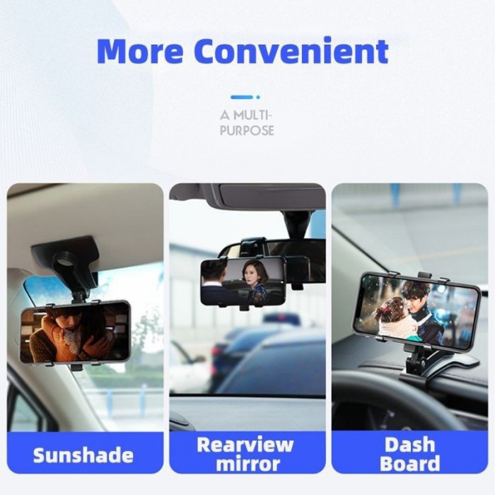 Holder Hp Gadget Jepit Dashboard Putar 360D Mobil Sigra Produk Unggulan