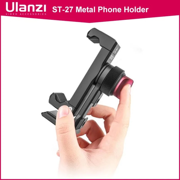 Ulanzi ST-27 Metal Vertical Shooting Phone Mount Holder Clip with