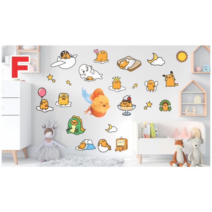 (Expert) Semesta Wall Sticker Sanrio Cartoon Stiker Dinding Wallsticker