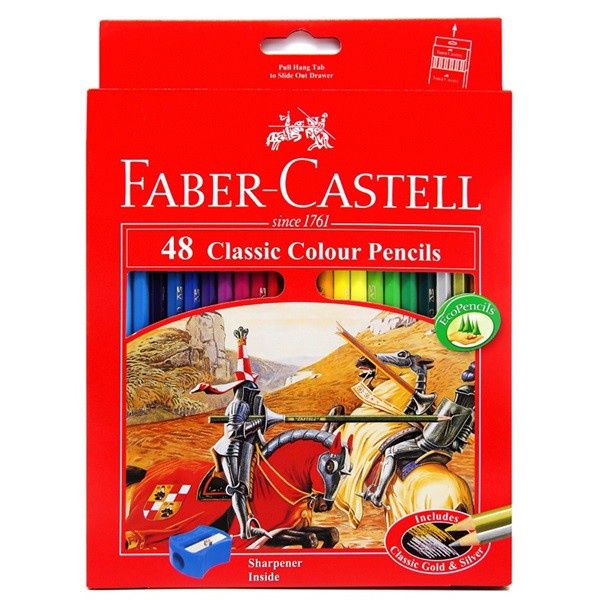

IK! Pensil Warna Faber Castell 48 Warna / Classic Colour Pencil / Ukuran Panjang / Gratis Rautan