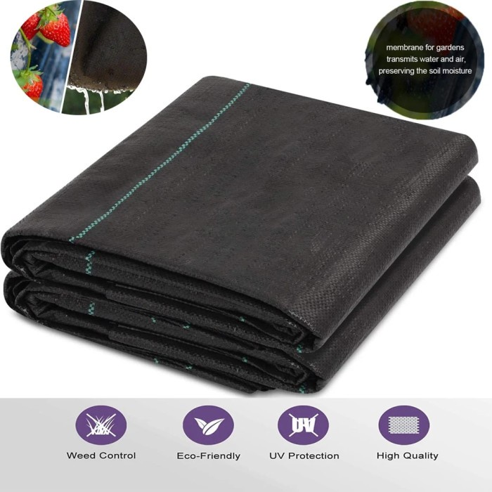 Heavy Duty Weed Barrier Landscape Fabric Garden Stakes Block UV Tear