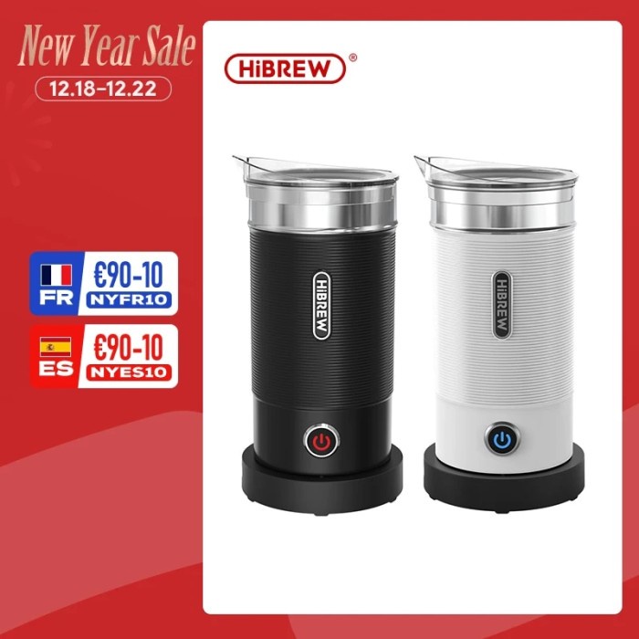 HiBREW Electric Milk Frother Frothing Foamer Chocolate Mixer Cold/Hot