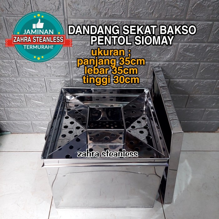 Dandang bakso pentol siomay stainless sekat - panci mie ayam