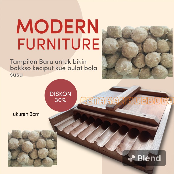 mesin manual pembuat bakso / alat cetak kuebulat keciput bola susu 3cm