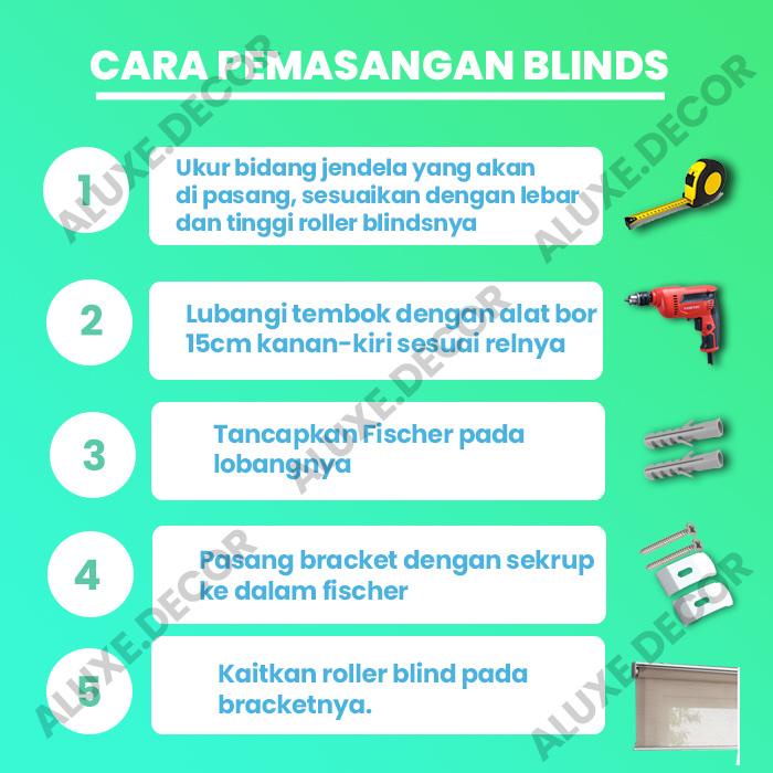 Venetian Blind BCW - Horizontal Blinds / Kerai Aluminium