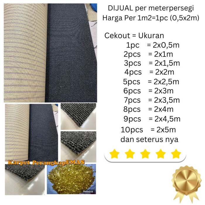 Karpet TS NOBEL Karpet perangkap emas karpet tambang emas karpet kantor