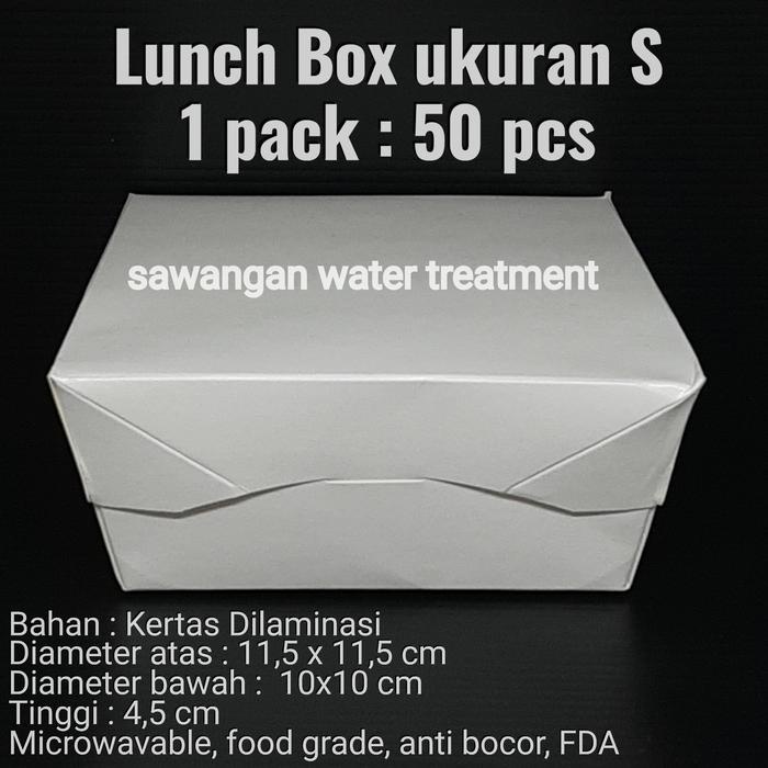 ada- Paper Lunch Box Ukuran S / Paper Lunch Box ukuran S / Takeaway box