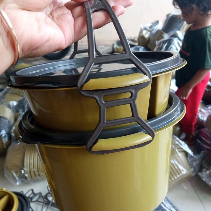 ada- Rantang Susun Bulat Idola Gold Plastik Kitchenware Plastik Kitchenware Lauk
