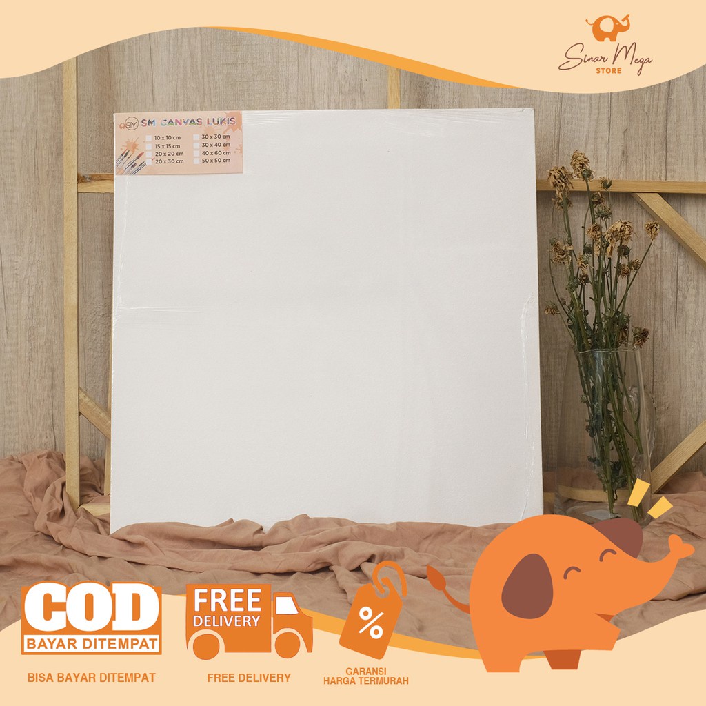 

IK! SM Canvas Kanvas 50 x 50cm (Tipis) / Media Lukis Murah Berkualitas