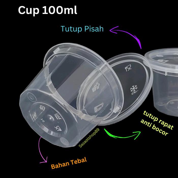ada- DM Thinwall Bulat 100Ml Cup Puding