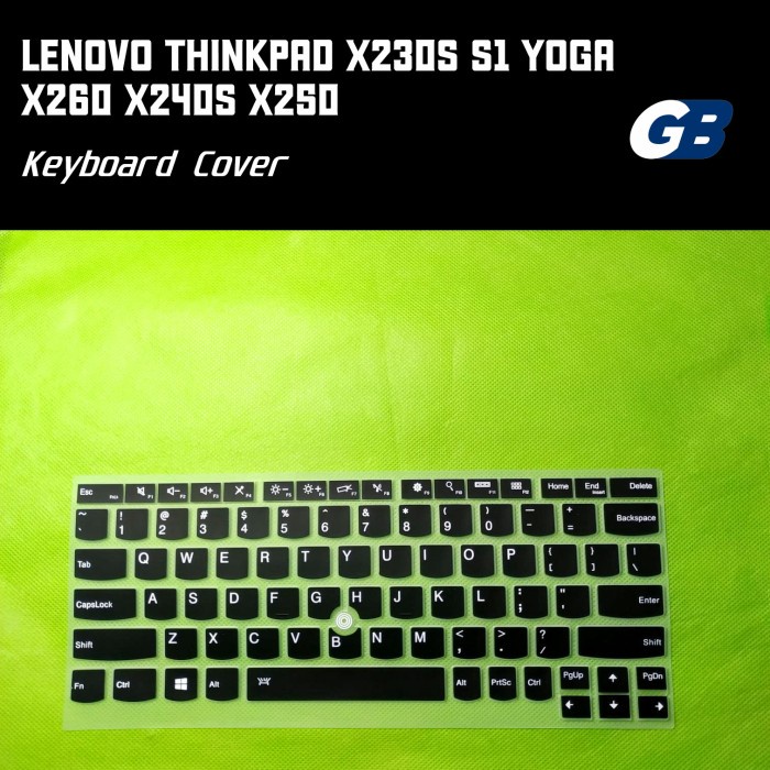 JTTOP" LENOVO THINKPAD X230S S1 YOGA X260 X240S X250 KEYBOARD COVER