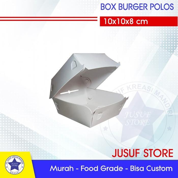 ada- Box Burger Polos Foodgrade