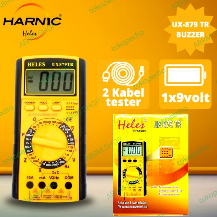 Heles Ux 879Tr Ux879Tr Multitester Multimeter Digital Ux 879 Tr Heles