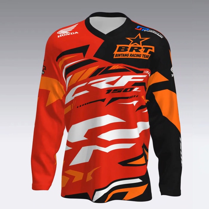 Kaos Jersey BRT GP Racing CRF150 Lengan Panjang