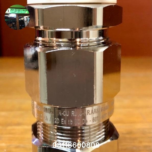 Cable Gland Oscg Os-E1Uf Eex Proof Armoured Brass Nikel M20