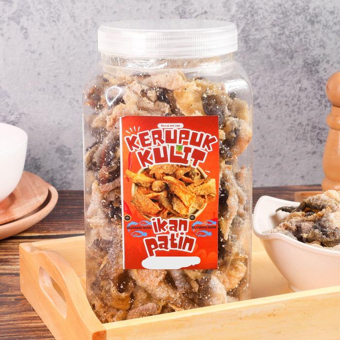 

Kerupuk Kulit Ikan Patin Original berat total 230 gram