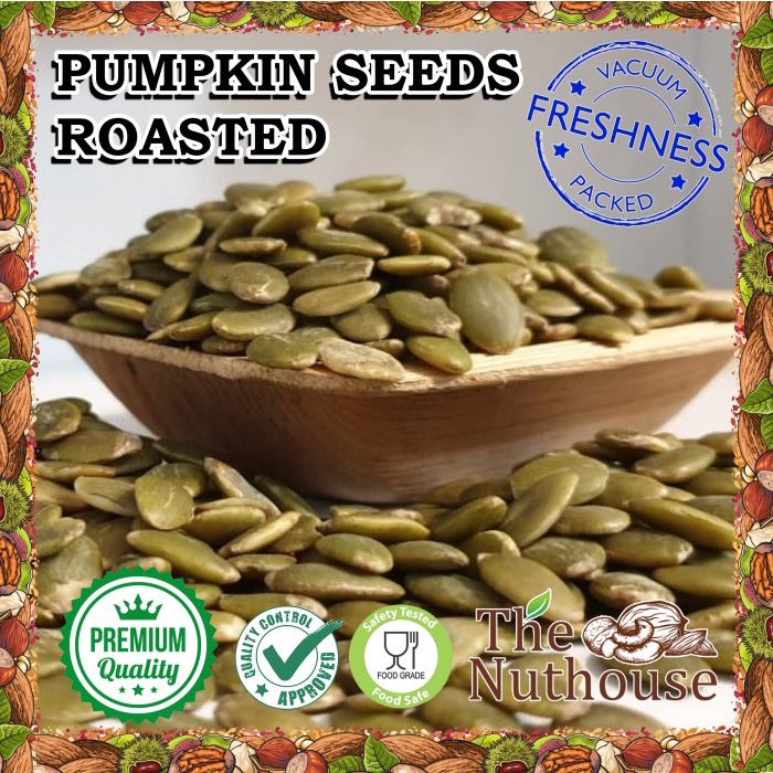 

500gr Pumpkin Seeds Roasted / Biji Labu Kupas Panggang (Oven)