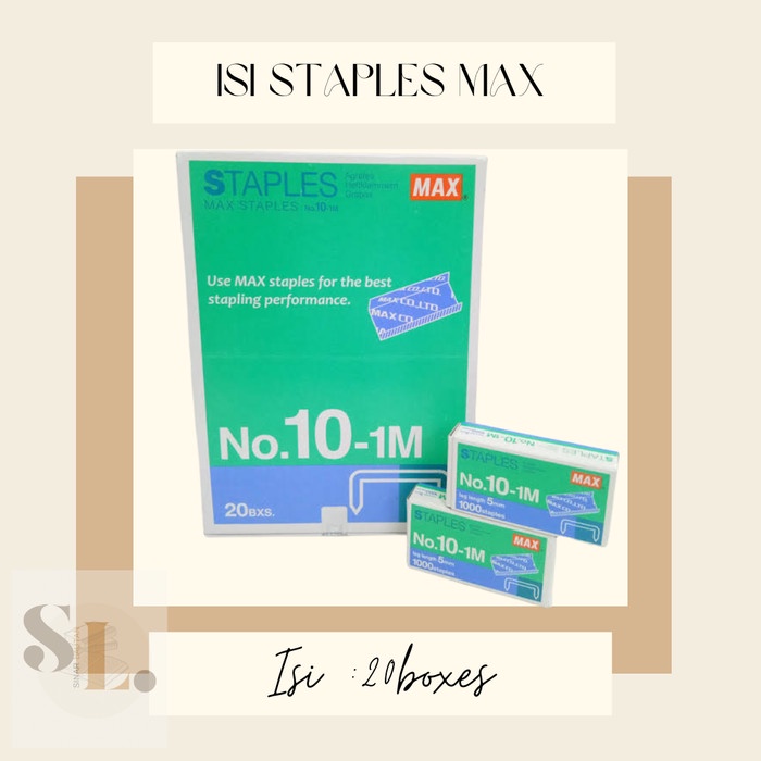 

New ISI STAPLES MAX NOMOR 10