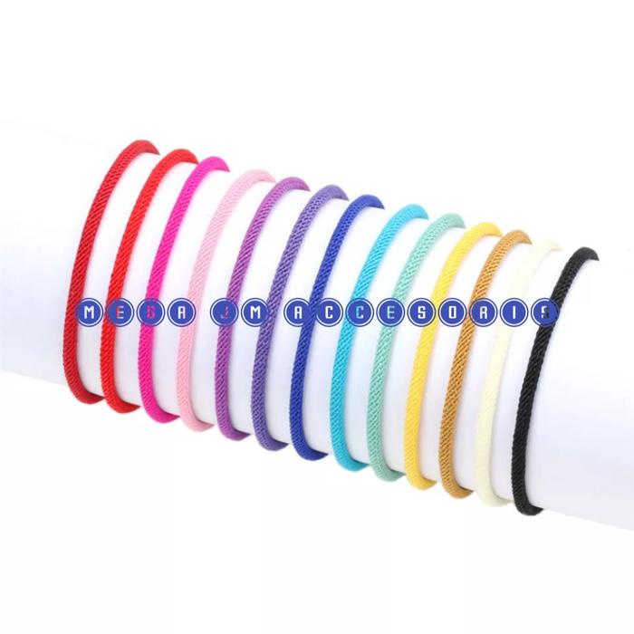 

New Gelang Tali Serut Pandora Polos Free 2 Karet Pembatas