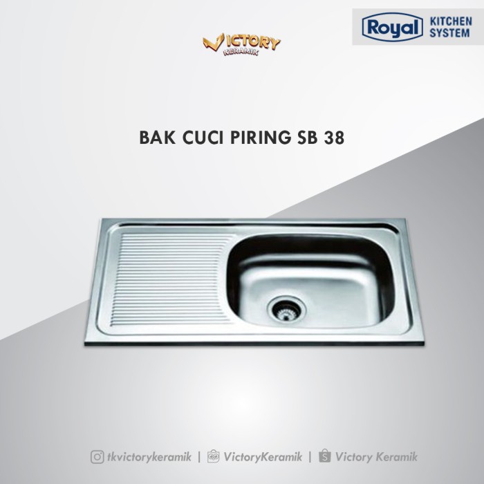 silahkan- BAK CUCI PIRING / ROYAL CUCI PIRING SB 38 ROYAL SINK