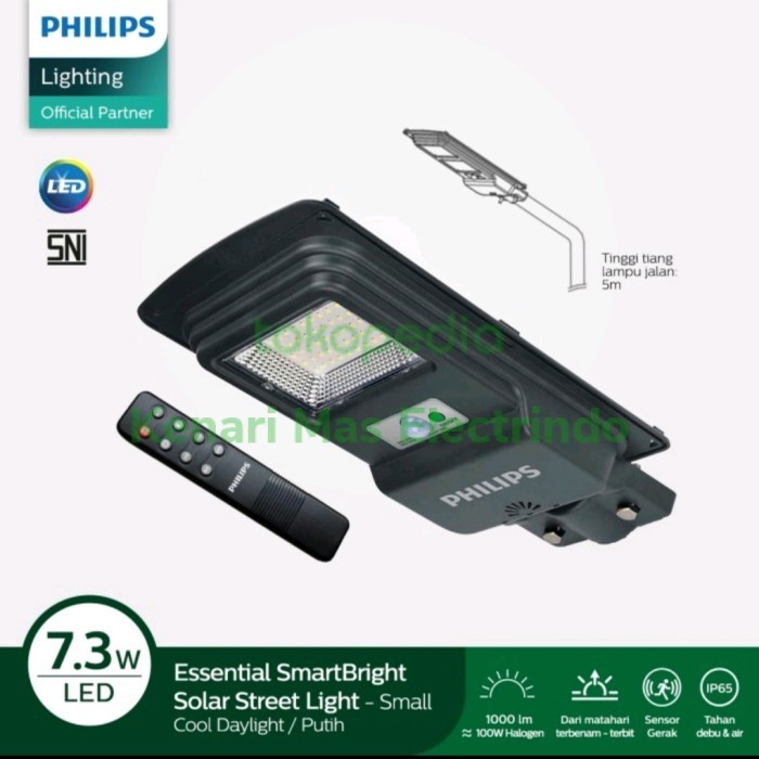 PHILIPS LAMPU JALAN PJU SOLAR TENAGA SURYA BRC010 LED 10/765