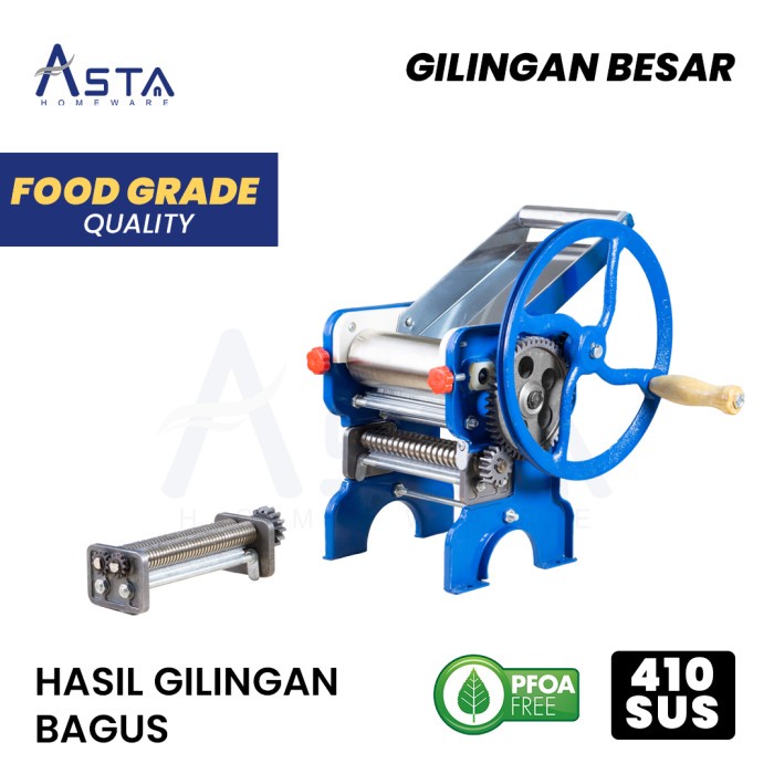 TERLARIS Asta Gilingan Mie Manual Besar Adonan Pasta Maker Bisa Dinamo