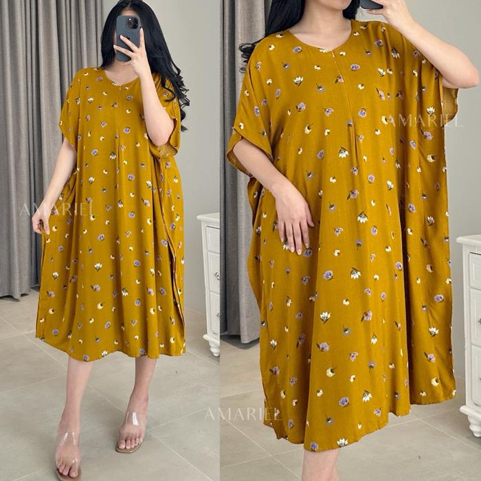 Amariel Lusy Dress Daster Lowo Jumbo Bigsize Nyaman Bumil Busui Friendly Harga Promo