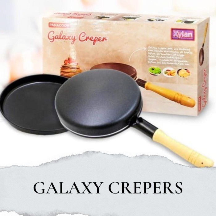 TERLARIS TEFLON WALIK 21 CM GALAXY CREPERS PEMBUAT KULIT LUMPIA TEFLON KEBALIK ALUMUNIUM