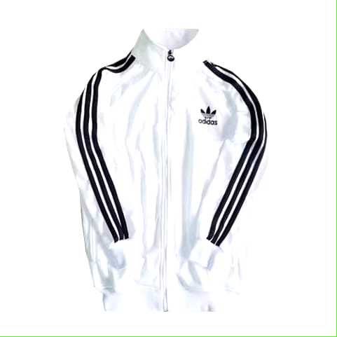 ADIDAS-Jacket Adidas Sport Pria wanita/Jaket Adidas Tracktop Putih List Hitam/Jaket Olahraga