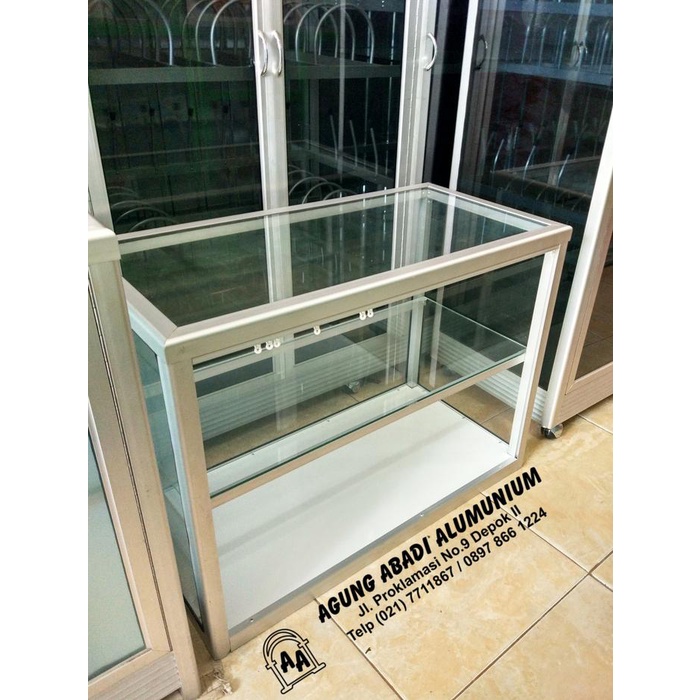 ETALASE KACA MAKANAN 80CM