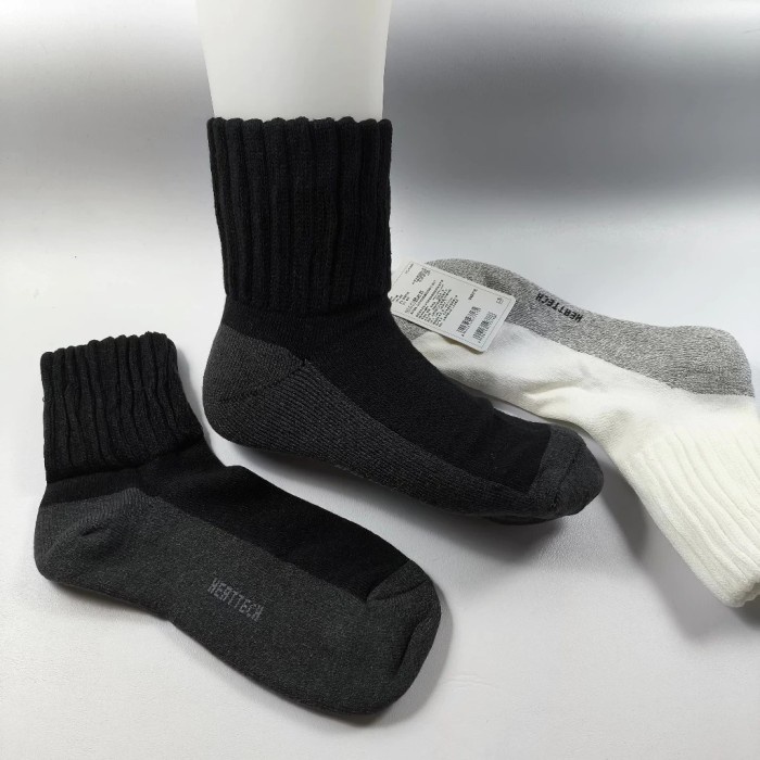 Broven-Kaos Kaki Uniqlo Heattech Socks Men Pria Tanggung