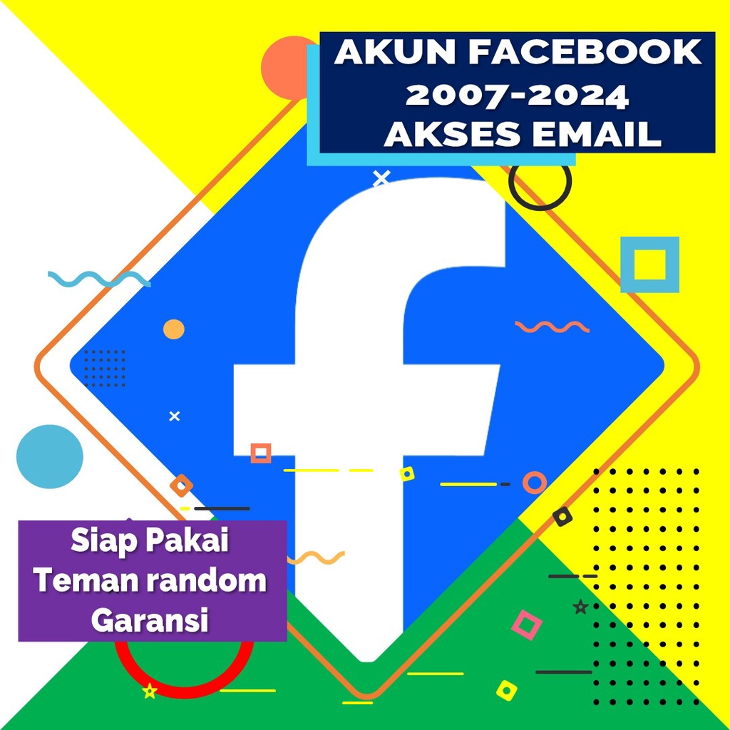 (Garansi) akun tua Facebook tahun 2007-2024 Murah
