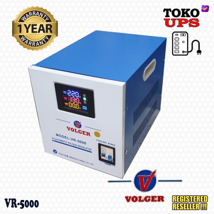 Ready Stabilizer listrik 5000VA Volger VR5000 Stavol 5000VA