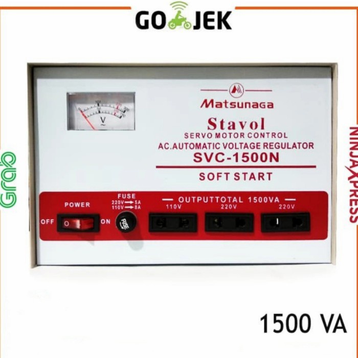 Ready Stabilizer 1500 Watt-stavol 1500VA-Matsunaga 1500N Stavolt Matsunaga