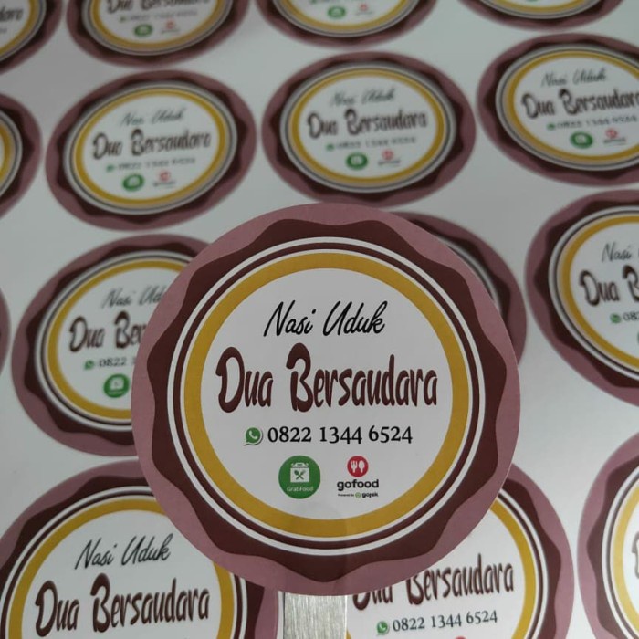 

New Sticker Cromo A3 label product costume free desain