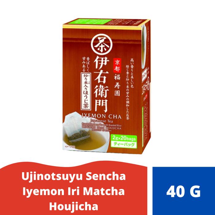 

Ujinotsuyu Sencha Iyemon Matcha Iri Houjicha