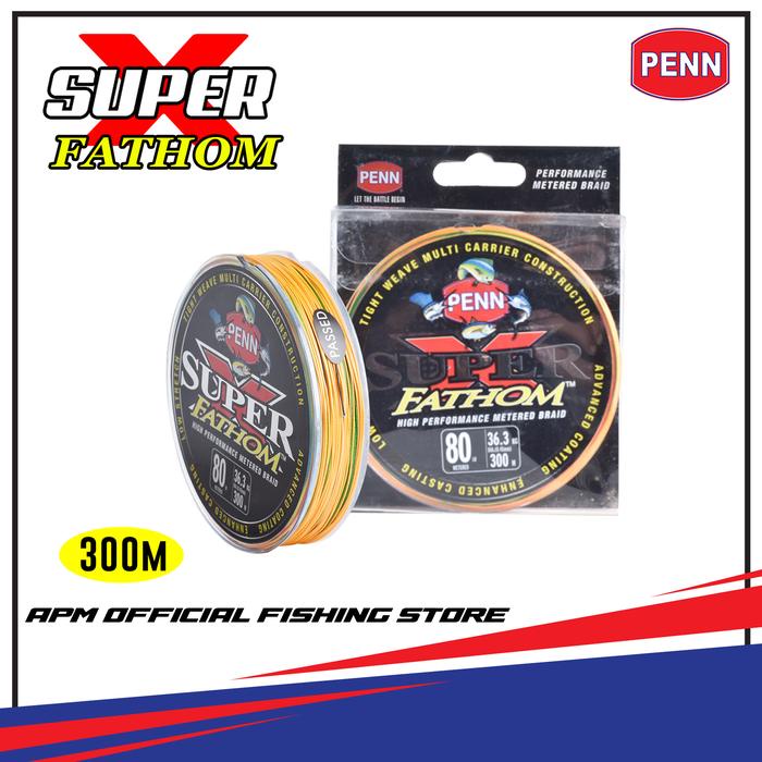 Ready SENAR PE PENN SUPER X FATHOM MULTI COLOR 300M