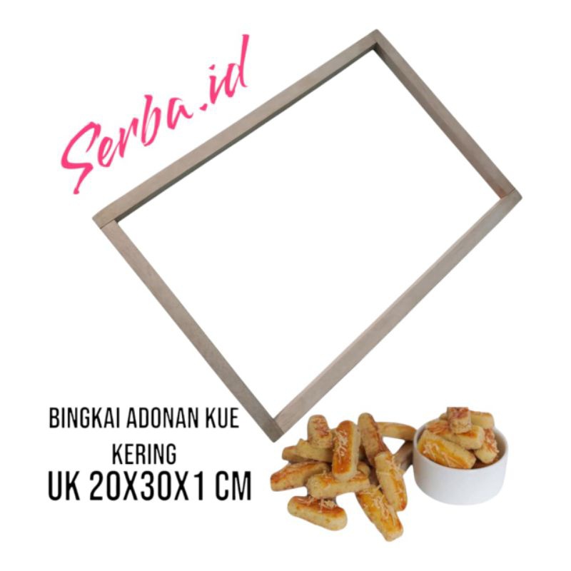ID BINGKAI KUE KERING DAN ROLLPIN KAYU BINGKAI KUE TEBAL 1CM BINGKAI KUE KASTENGEL