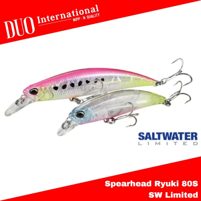 Ready Duo Spearhead Ryuki 80S SW Limited Sinking Lure 80mm 12grams