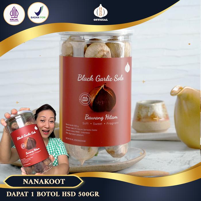 

Lalaa_Store Black Garlic Tunggal HSD 500g - Fermentasi 90 Hari, 100% Alami BPOM