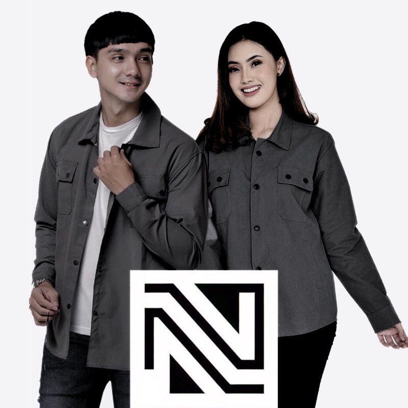 Trucker Jaket Semi Parka Pria Wanita Nanstore (1pcs) S - 5XL Jumbo Baby Canvas Outer Cowok Cewek