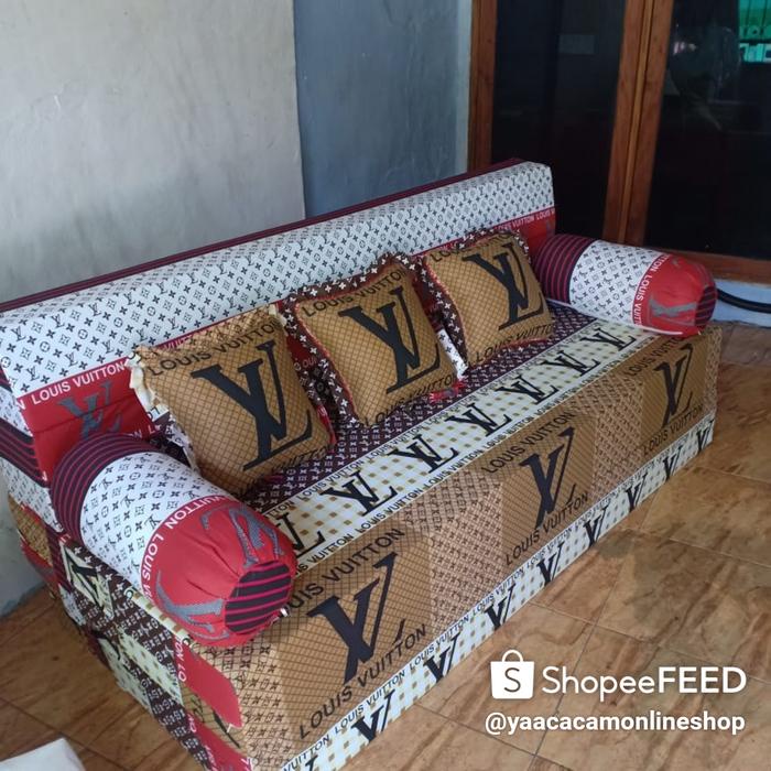 Cover/Sarung Sofa Bed Inoac ukuran 200 x 180 x 20 cm