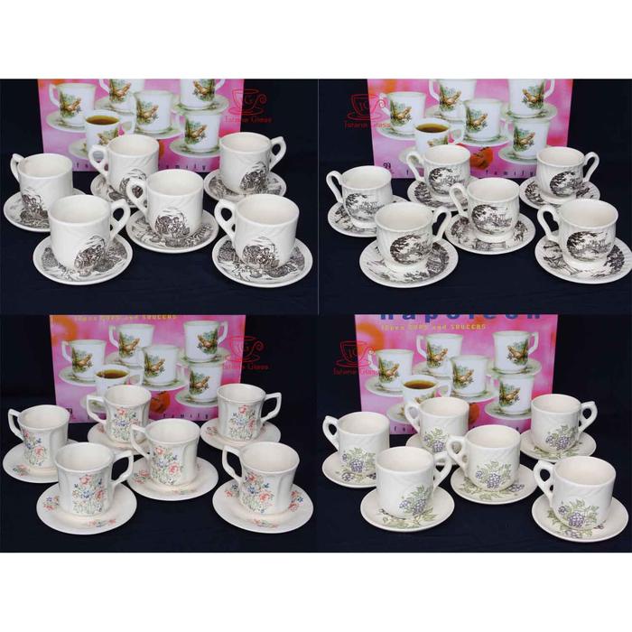 Cangkir set /gelas set /cangkir kado napoleon 12 pcs.